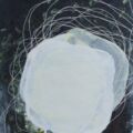 2018, 40 x 50cms, Gouache, watercolour, gesso, pastel, micro-masking tape over M.O.D. map of Yorkshire coast